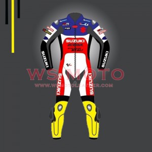 Andrea Lannone Suzuki Racing Suit ECSTAR Motorbike Rider's Leather Racing Suit Model MotoGP Suit 2021